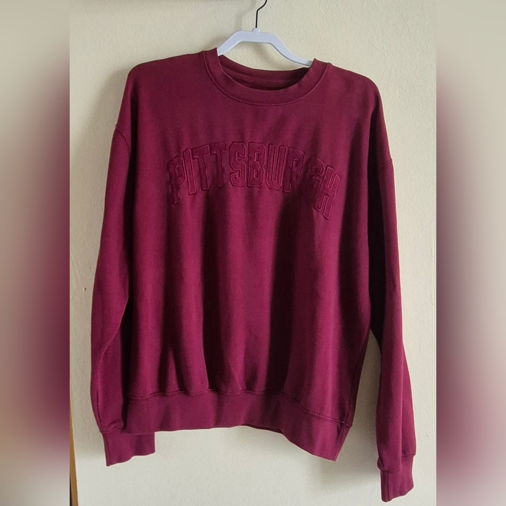 NY Popular Womens Oversized PITTSBURG Sweatshirt